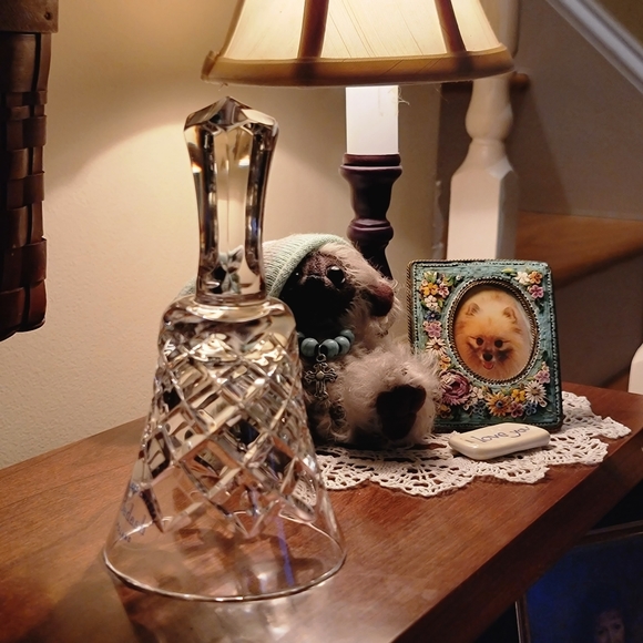 BADASH CRYSTAL ♡ NIB Beautiful Vintage BELL OXFORD 24% Handcut Lead Crystal Bell - Picture 12 of 17